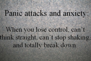 ... can’t think straight, can’t stop shaking and totally break down