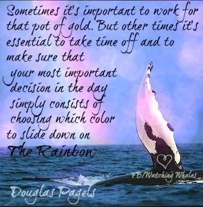 Rainbow quote via www.Facebook.com/WatchingWhales