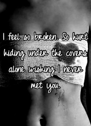 Wish I never met you