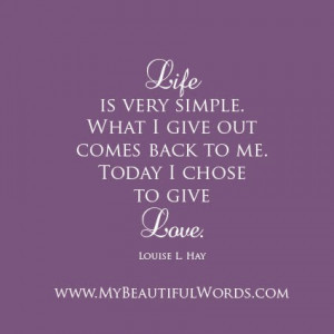 Life is Very Simple...