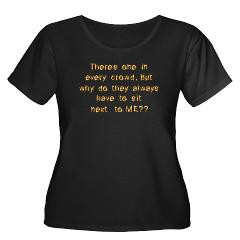 ... Crowd - Funny! > Funny Anti Social Quote Women's Plus Size Scoop Ne