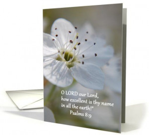 Apple Blossom - Bible Quote -Get Well card
