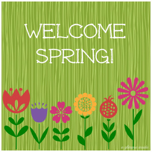 welcome spring clip art