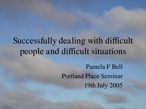 How To Deal With Difficult People At Work Seminar