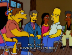 ... , depression, fail, failure, homer, quote, quotes, text, the simpsons