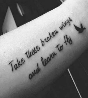 broken wings learn to fly