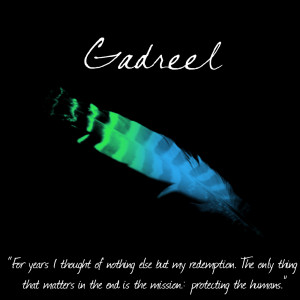 ... quotes ? kinda gadreel sorry about my art angel bros angel feathers