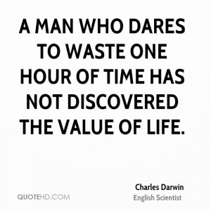 Darwin Quote Waste Time