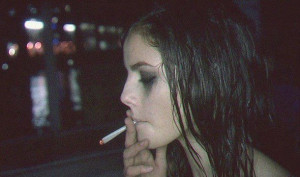 cigarette, effy stonem, girl, kaya scodelario, mascara, skins
