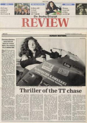 Francesca Giordano - Thrill of the TT Chase - Sunday Telegraph - 6