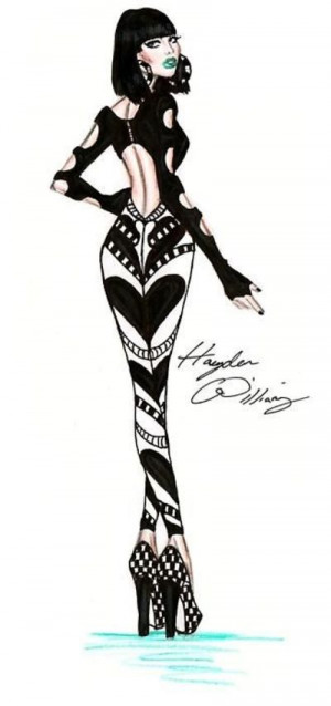 Jessie J -# Fashion #Illustration by Hayden Williams.