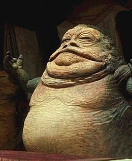 Jabba the Hutt as seen in the film Star Wars Episode I: The Phantom ...