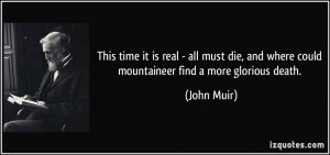 John Muir Quotes On Death
