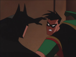 Robin and Batman dispute