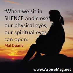 When We Sit in Silence quote-Mal Duane