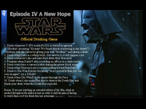 Wars Episode, Drinking Games, Drinks Games, Hope Official, Star Wars ...