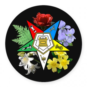 Eastern Star Floral Car Magnet