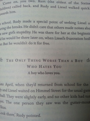 love boy books book quote Markus Zusak The Book Thief liesel meminger ...