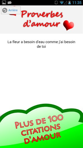 ... love quotes! Over 100 love quotes in french! A romantic way to show