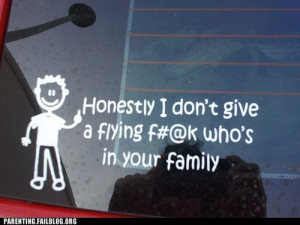 Those stick figure families....