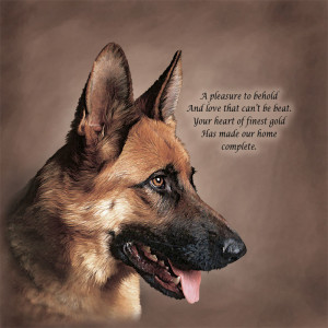 erman Shepherd Poetic Portraits - Heart of Gold