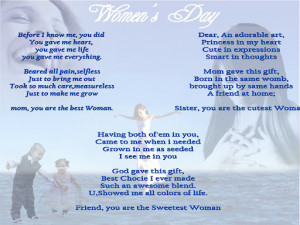Women’s day lovely poem