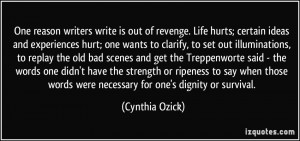 More Cynthia Ozick Quotes