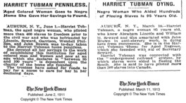 Harriet Tubman Primary Source Newspaper