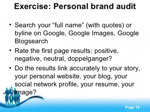 Personal Branding Quotes Exercise Personal Brand