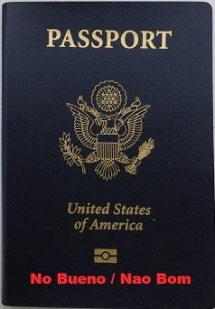 passport stamped with