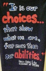 Quote from Harry Potter about our choices and our abilities; Image ...