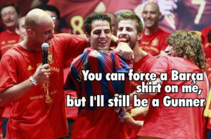 ... Report: Fabregas' heart bleeds red, for Spain and for Arsenal