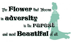 Mulan DIYThe Flower Blooms Beautiful Quote by mrjoesprintables, $4.00