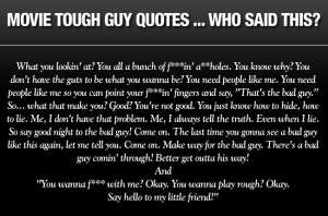 Movie Tough Guy Quotes