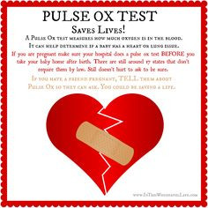 CCHD screening with pulse ox saves lives! Pass it on! More