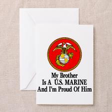 Marine Brother Greeting Cards