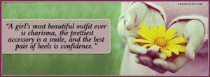 Girly quote Facebook Cover