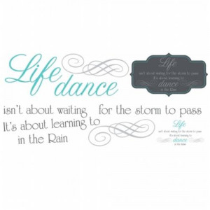 RoomMates RMK2029SCS Dance in the Rain Quote Peel & Stick Wall Decals