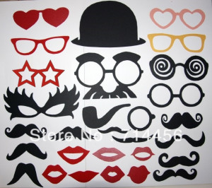 Free-shipping-29pcs-lot-Mustache-On-A-Stick-Photo-Booth-Props-Fun-for ...