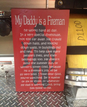 Firefighter sign. My daddy is a fireman. by CavellaDesign on Etsy, $40 ...