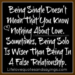 quotes about being single