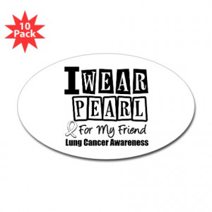 Wear Pearl For My Friend Oval Sticker
