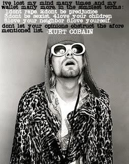 Kurt Cobain quote - feminism Photo