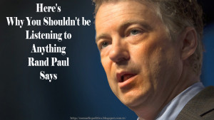 Senator Rand Paul says a lot of things. Some of the things he has said ...