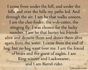 ... am the friend of bears and the guest of eagles. I am Ring-winner and