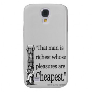 Thoreau Quote - Happiness - Quotes Sayings Samsung Galaxy S4 Cover