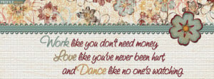 Cute Quote Facebook Cover Preview
