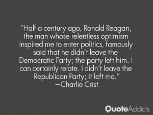 Half a century ago, Ronald Reagan, the man whose relentless optimism ...