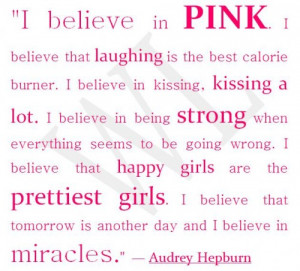 pretty in pink and