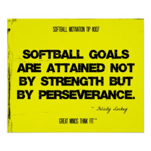 Softball Quotes in Threads 007 Print